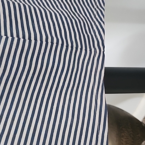 Croft & Barrow Slate Blue and Off White 3/4 Sleeve Button Down Blouse NWT - Picture 8 of 11